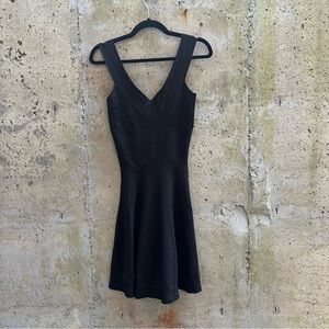 Armani Exchange A/X Bandage V-Neck Mini Dress, Small